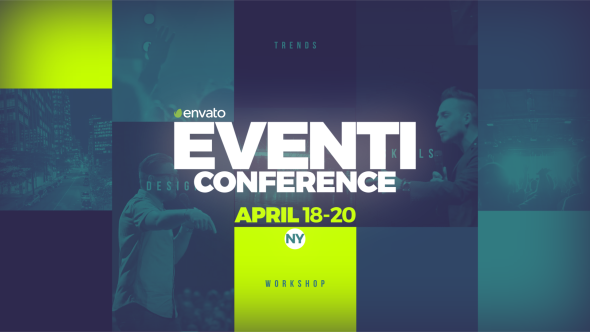 Eventi // Conference Promo Video Displays template preview