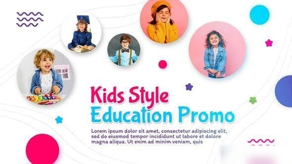 Videohive Kids Education Study Openers template preview