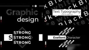 Videohive Text Typography Openers template preview
