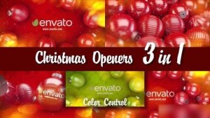 Videohive Simple Christmas Openers 3 in 1 Openers template preview