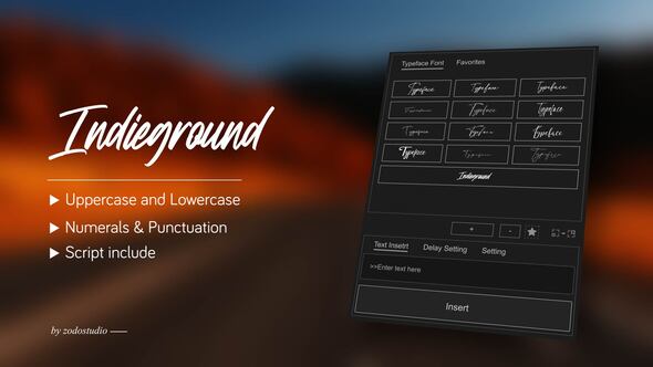 Videohive Animated Typeface - Indieground Titles template preview