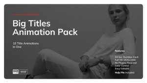 Videohive Big Titles Animation Pack 47133203 Titles template preview