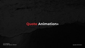 Videohive Quote Animation | After Effects Titles template preview