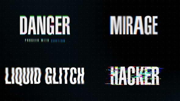 Videohive Glitch Titles 60340139 Titles template preview