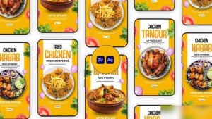 Videohive Spicy Chicken Food Instagram Story Elements template preview