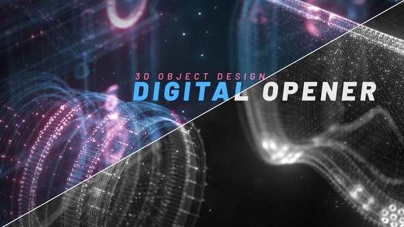 Videohive Digital Opener 52146446 Titles template preview