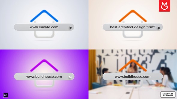 Videohive Real Estate Search Logo Reveal Logo Stings template preview