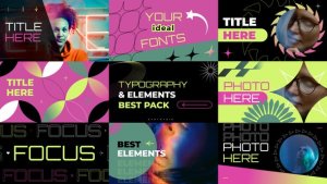 Videohive Modern Typography Slides | AE Titles template preview