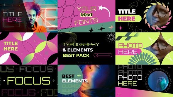 Videohive Modern Typography Slides | AE Titles template preview