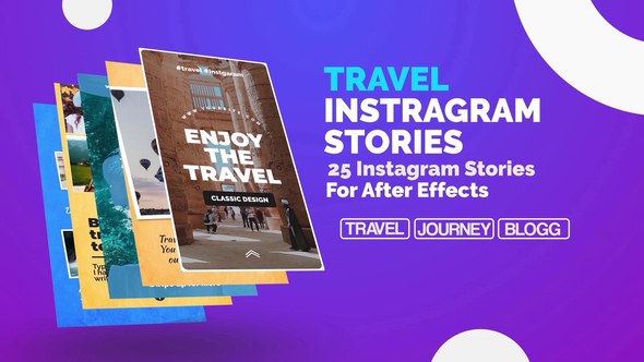 Videohive Travel Instagram Stories Openers template preview