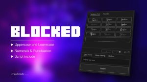 Videohive Animated Typeface - Blocked Titles template preview