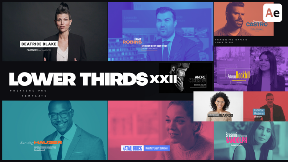Videohive Lower Thirds XXII Titles template preview