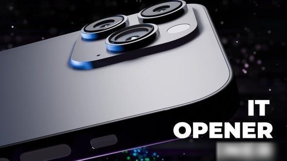 Videohive 3D Opener App Colorful Elements Openers template preview