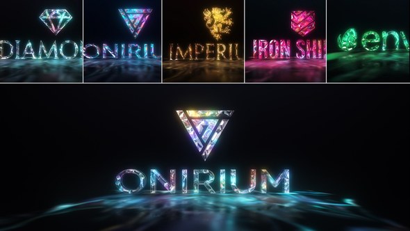 Videohive Gems & Lights - Gemstones Logo Reveal Pack Logo Stings template preview