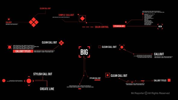 Videohive Callout Titles Version 3 Elements template preview