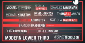 Modern Lower Third Video Displays template preview