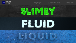 Videohive Liquid Titels Titles template preview