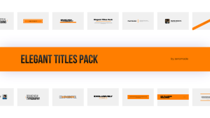 Videohive Elegant Titles Pack Titles template preview