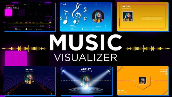 Videohive Music Visualizer Pack 33196162 Product Promo template preview