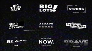 Videohive Glitch Titles | AE 47234911 Titles template preview