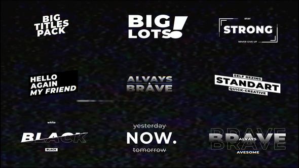 Videohive Glitch Titles | AE 47234911 Titles template preview