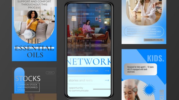 Videohive Freelance Agency Insta Stories Elements template preview
