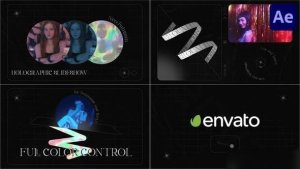 Videohive Holographic Slideshow for After Effects Openers template preview