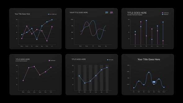 Videohive Line Chart Infographic Video Template Infographics template preview