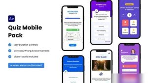 Videohive Quiz Mobile Pack Openers template preview