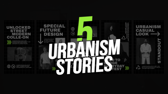 Videohive 5 Urbanism Stories Product Promo template preview