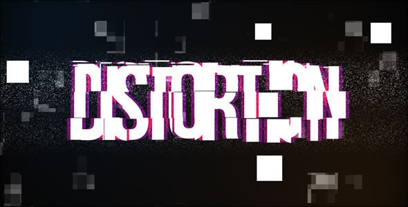 Videohive Distortion Reveal Logo Stings template preview