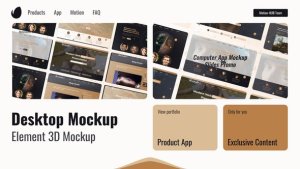 Videohive Web Screen Desktop Promo Product Promo template preview