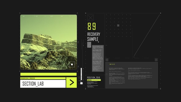 Videohive HUD Typography Monitoring Infographics template preview