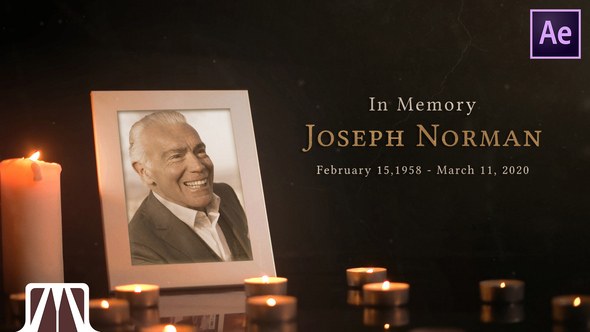 Videohive Funeral Memorial Video Displays template preview
