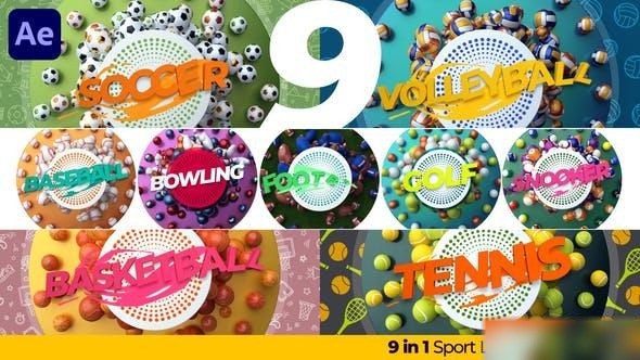 Videohive Sport Logo Openers Pack Logo Stings template preview