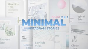 Videohive Minimal Instagram Stories 22976300 Openers template preview