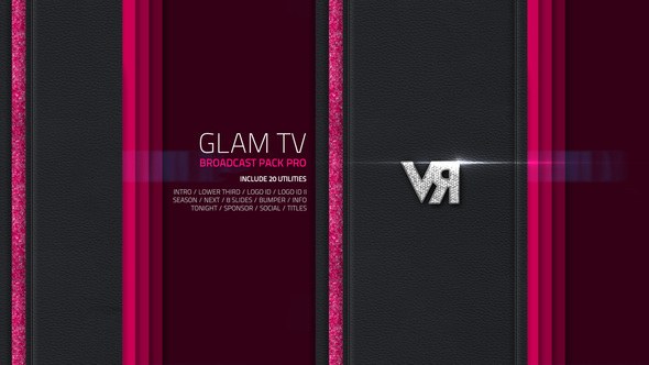 Glam TV - Broadcast Pack Pro Video Displays template preview