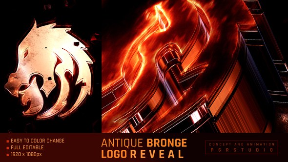 Videohive Antique Bronge Logo Reveal Openers template preview