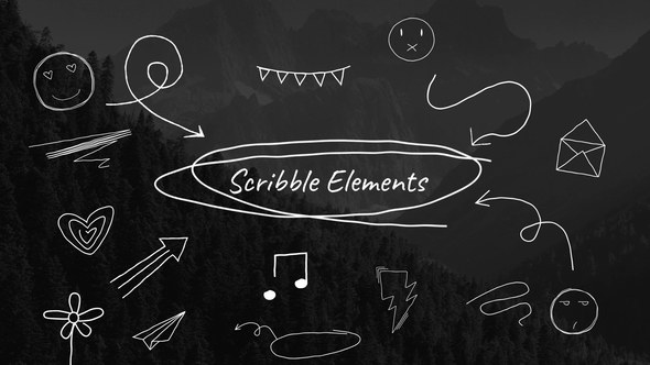 Videohive Scribble Elements 53745016 Elements template preview