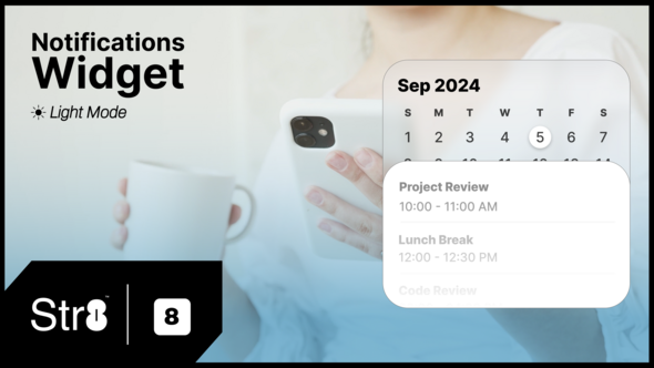 Videohive Notifications Widget (Light Mode) Elements template preview