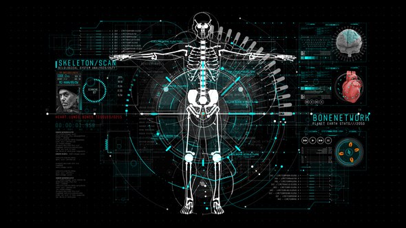 Videohive HUD Info Medical 2 Elements template preview