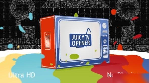 Videohive Juicy TV Opener Openers template preview