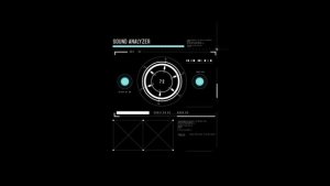 Videohive HUD Sound Analyzer 1 Infographics template preview