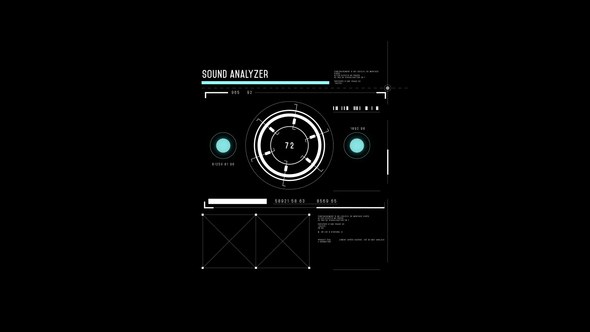 Videohive HUD Sound Analyzer 1 Infographics template preview