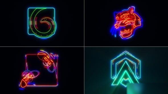 Videohive Neon Logo 40493294 Logo Stings template preview
