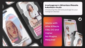 Videohive Instagram Vertical Fashion Reel Warm Orange Product Promo template preview