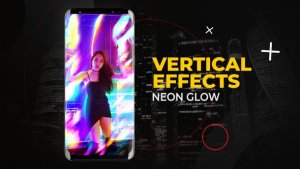 Videohive Vertical Neon Glow Effects | After Effects Elements template preview