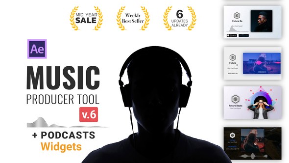 Videohive Audio Visualization // Music Producer Tool v5 Product Promo template preview