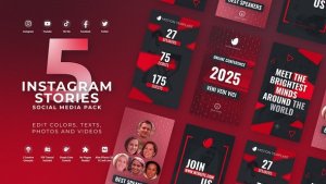 Videohive Instagram Red Event - Black Friday Product Promo template preview