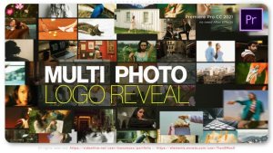 Multi Photo Logo Reveal Premiere Pro template preview